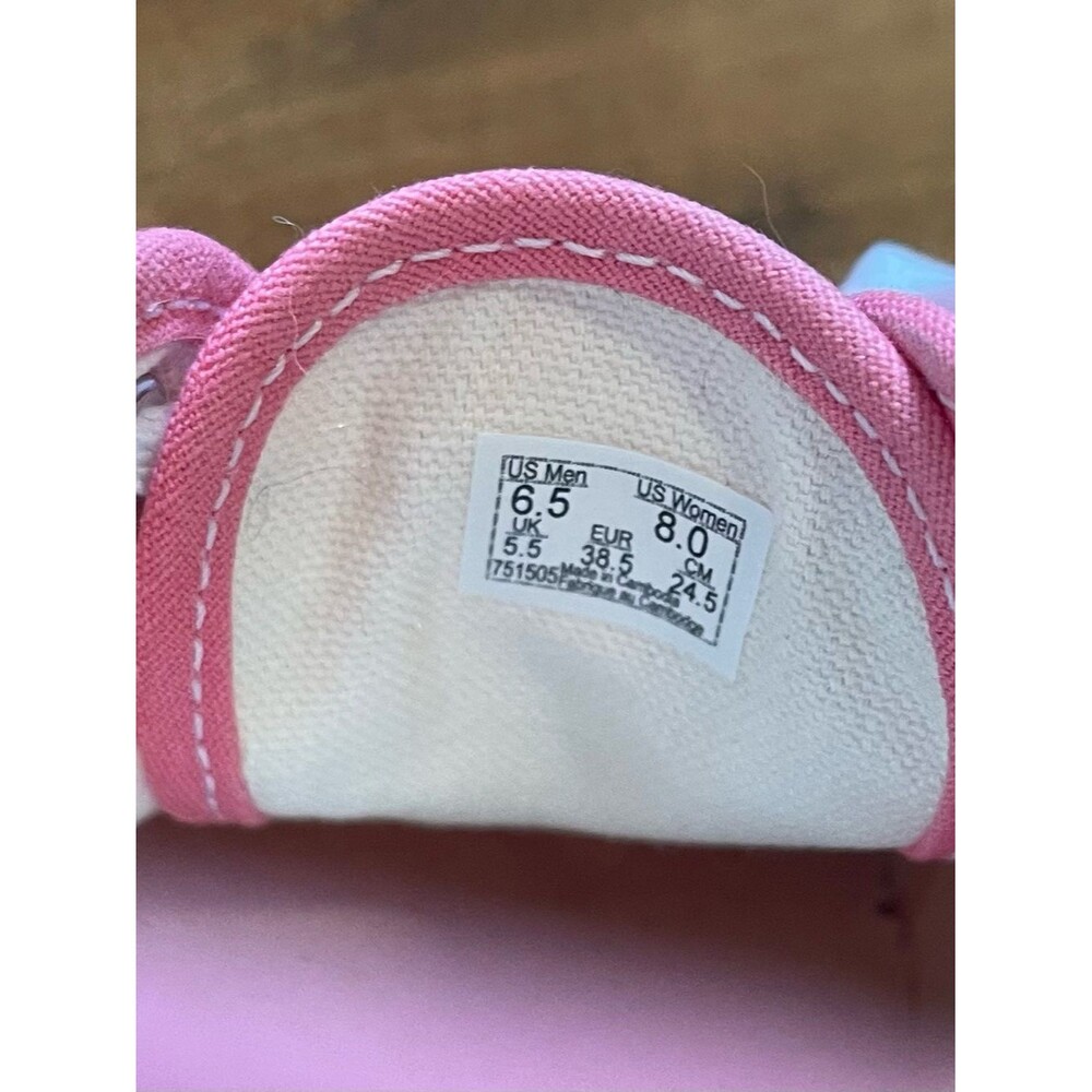 Vans Pink Canvas Low-Top Sneakers - Picture 5 of 5